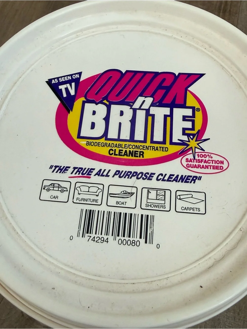 NEW Quick N Brite Cleaner Biodegradable As Seen on TV 2.37 Liters All Purpose